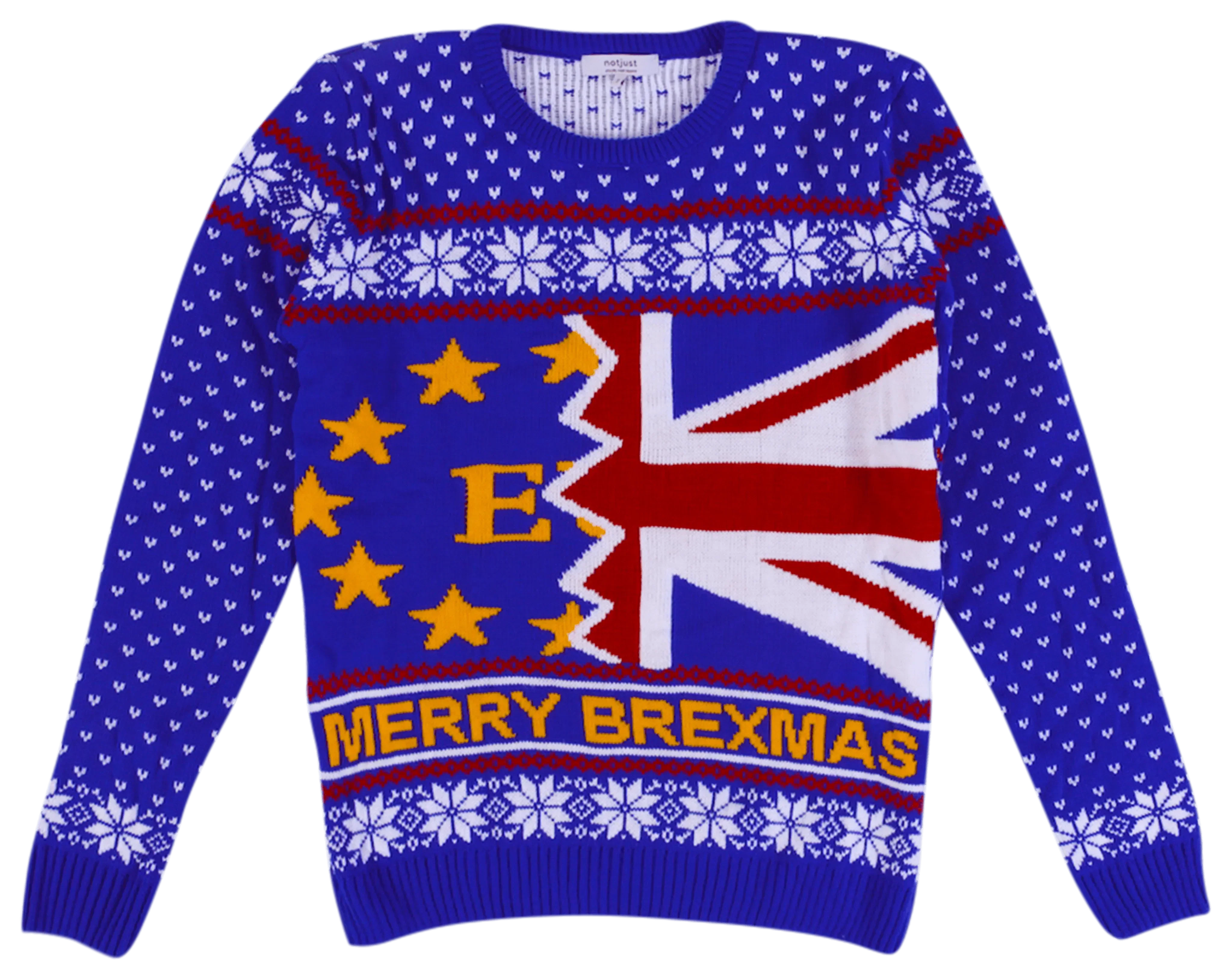 Brexit Knitted Christmas Jumper - notjust