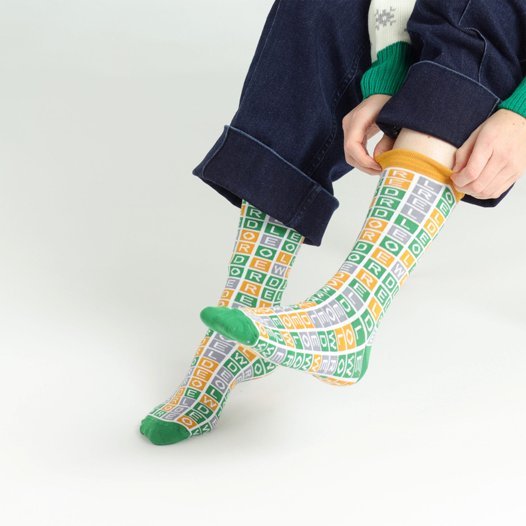 Wordle Puzzle Socks