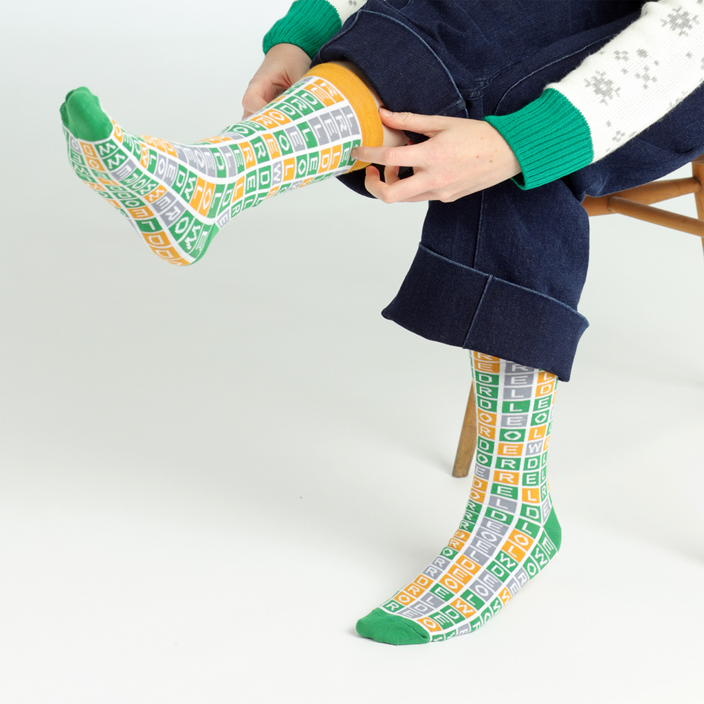 Wordle Puzzle Socks