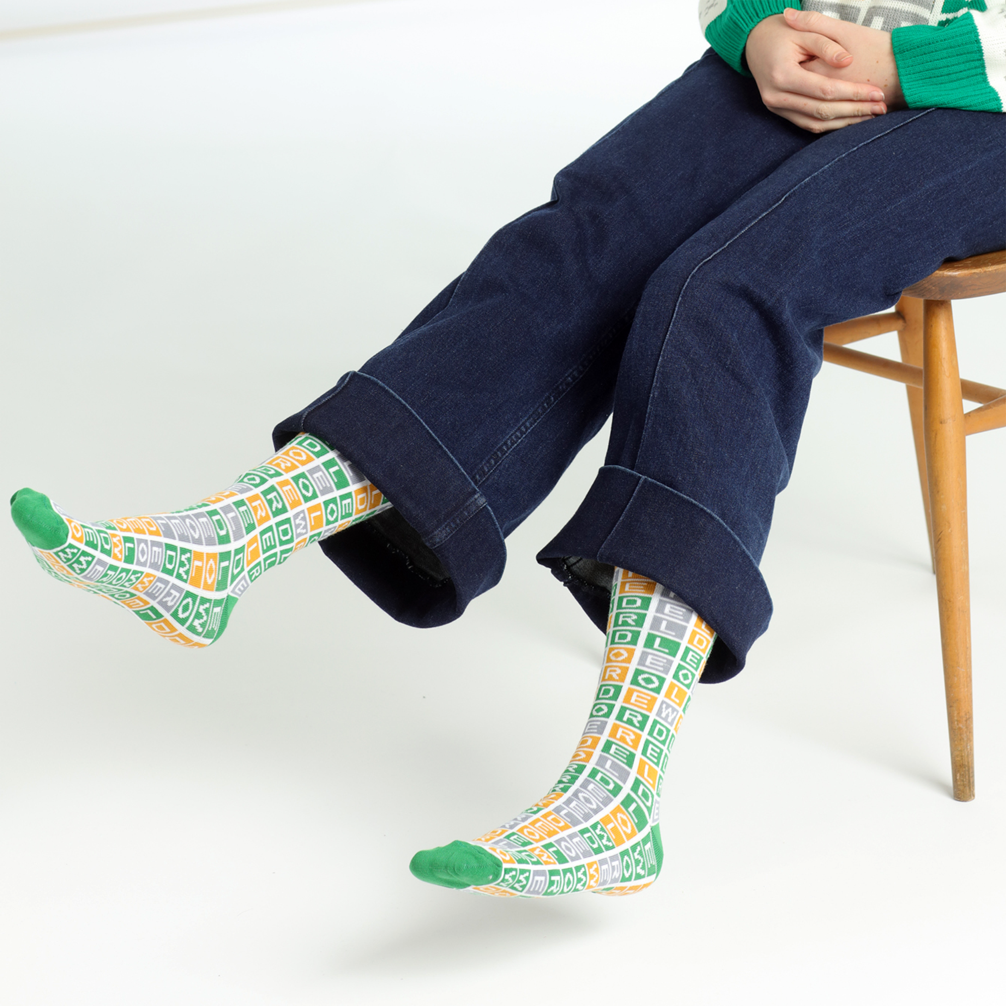 Wordle Puzzle Socks