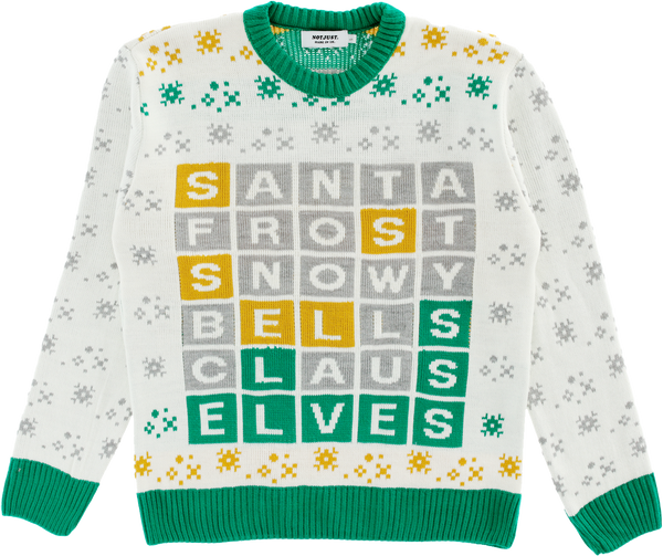 The WORDLE Puzzle Knitted Christmas Jumper