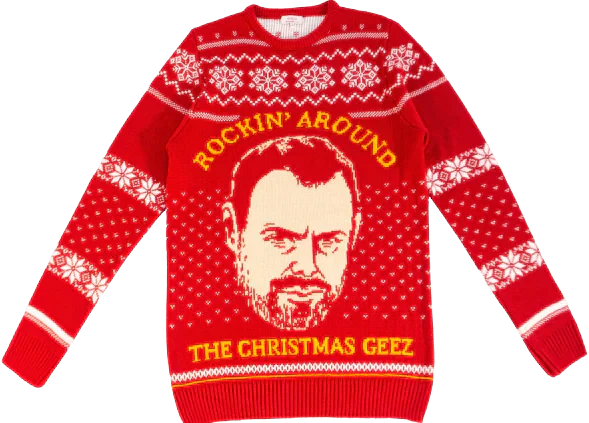 Christmas Geez: Danny Dyer Knitted Christmas Jumper - notjust