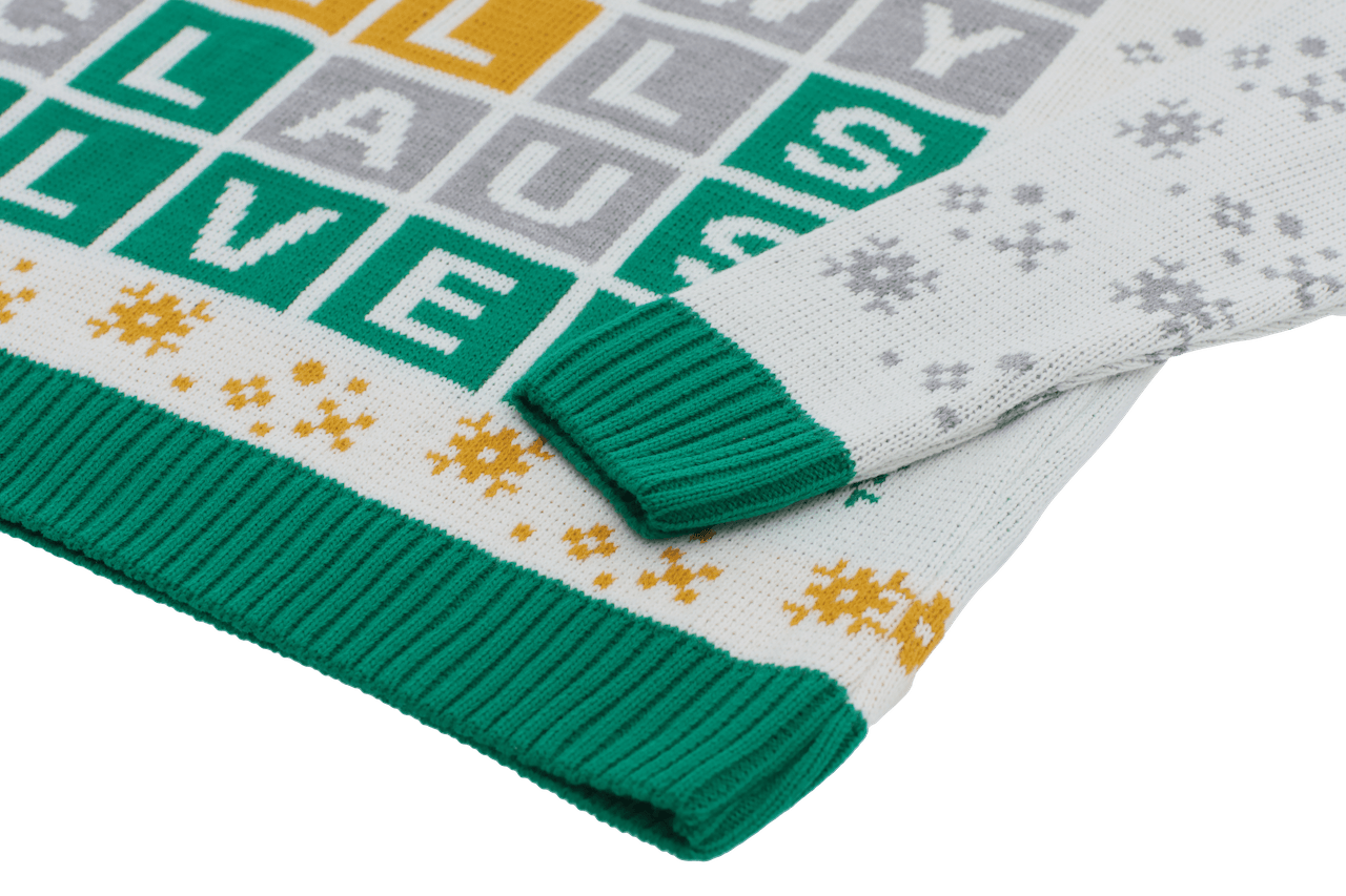 The WORDLE Puzzle Knitted Christmas Jumper