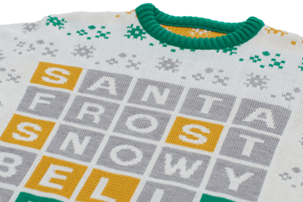 The WORDLE Puzzle Knitted Christmas Jumper
