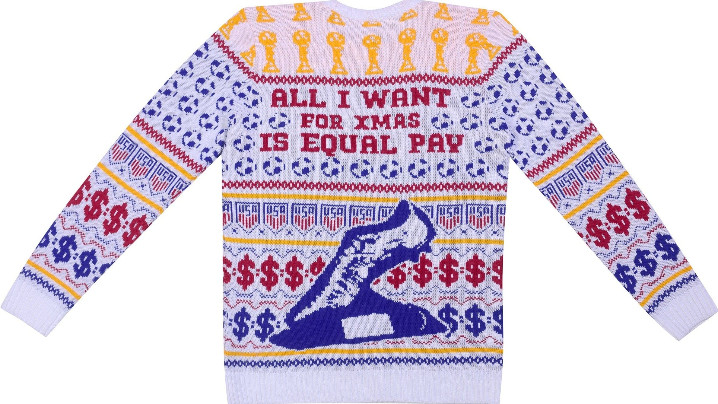 Rapi-noe Year: Equal Pay Knitted Christmas Jumper - notjust