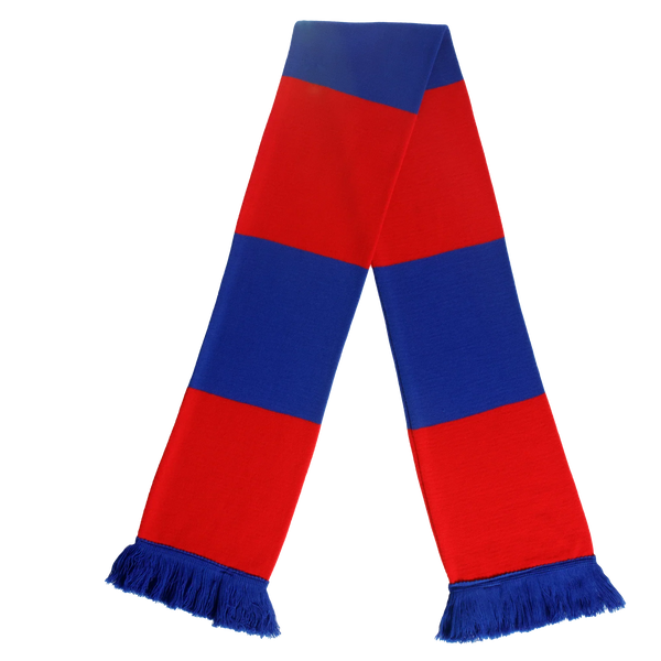 Blue and Red Bar Scarf