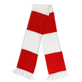 Red & White Bar Scarf