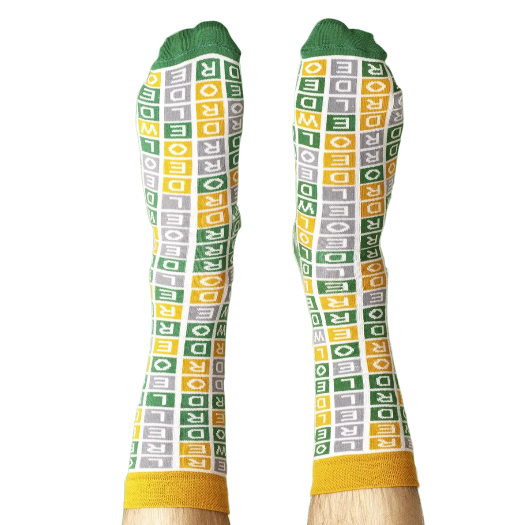 Wordle Puzzle Socks