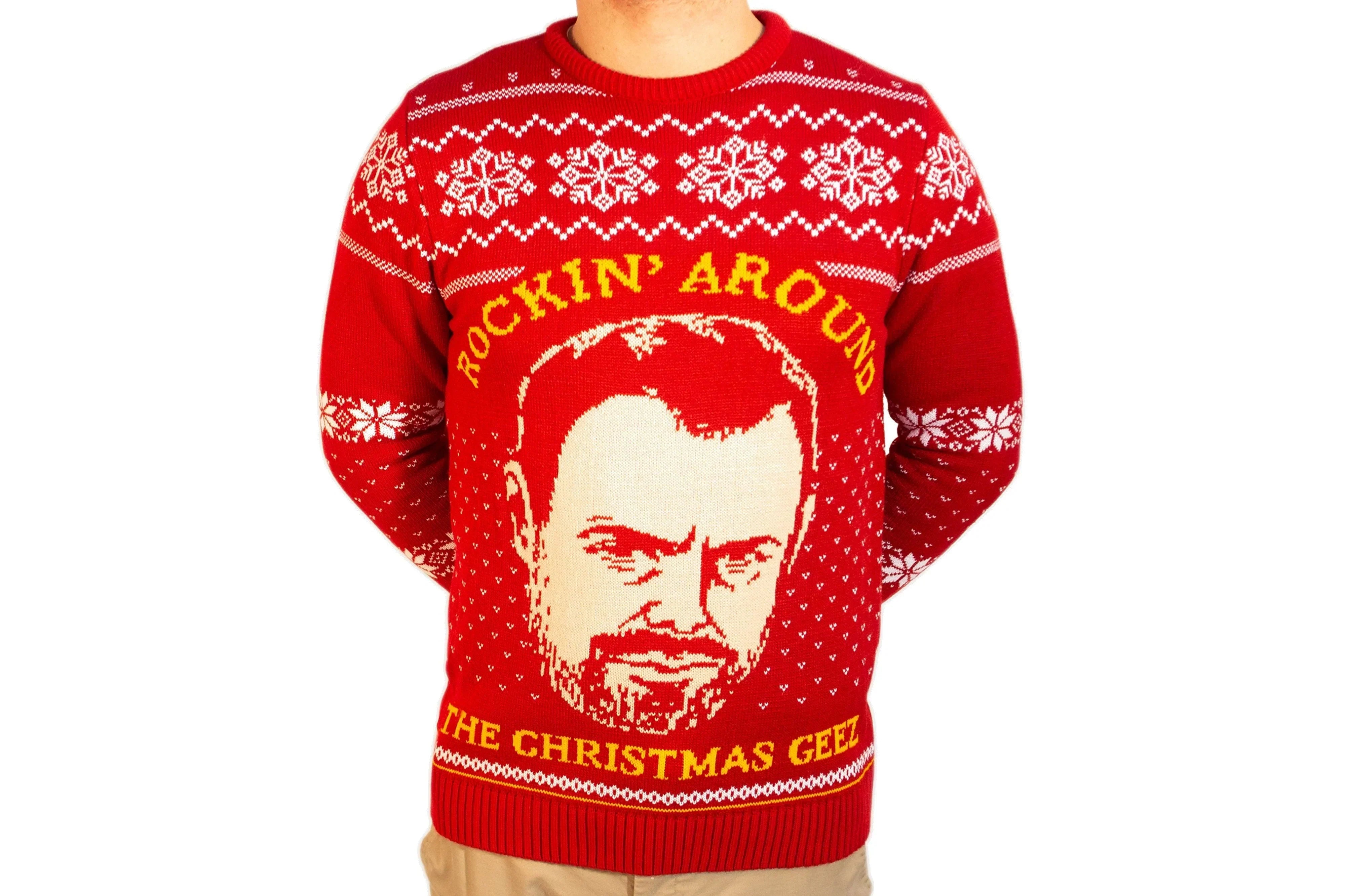 Christmas Geez: Danny Dyer Knitted Christmas Jumper - notjust