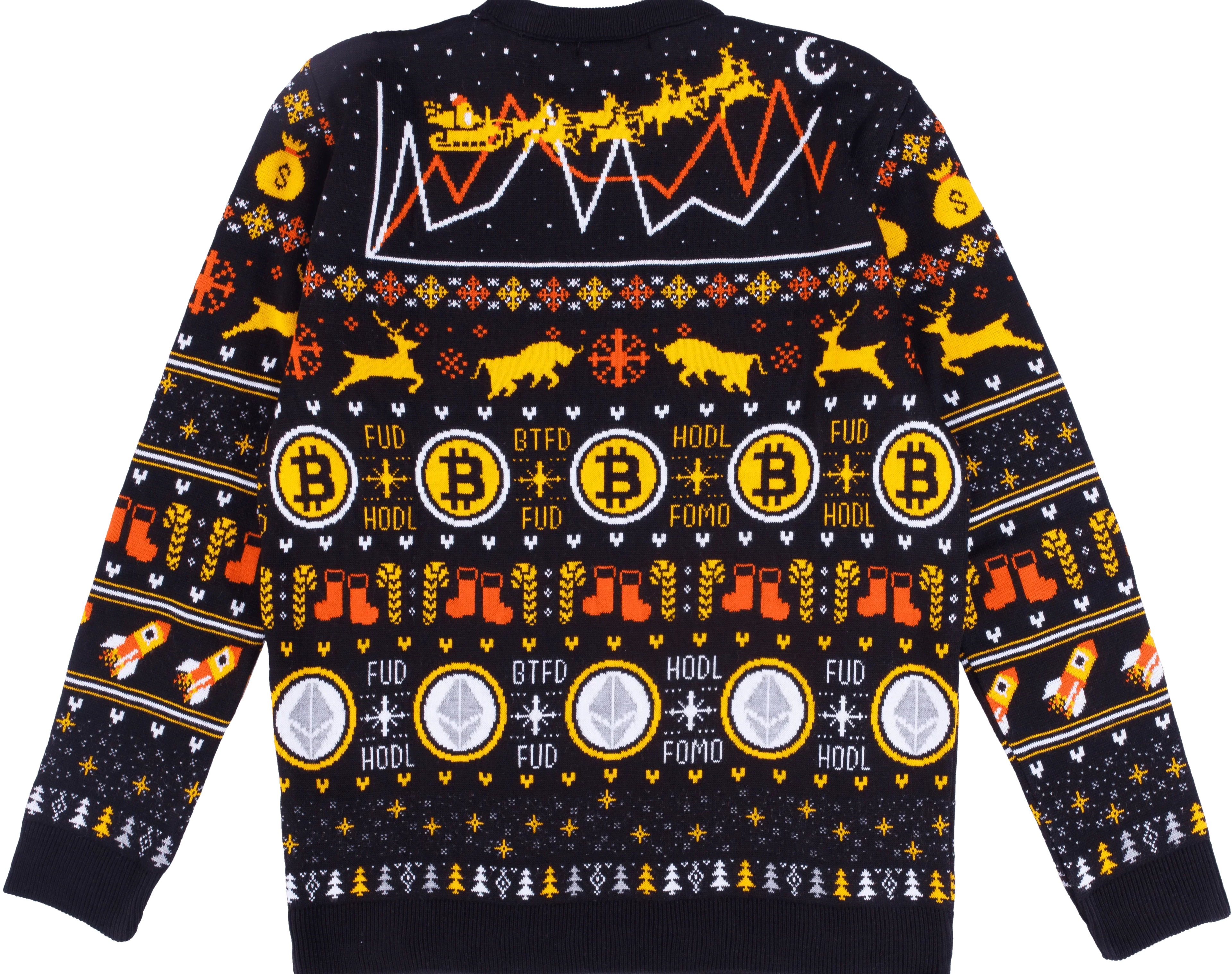 Merry Cryptmas Cryptocurrency Knitted Christmas Jumper - notjust