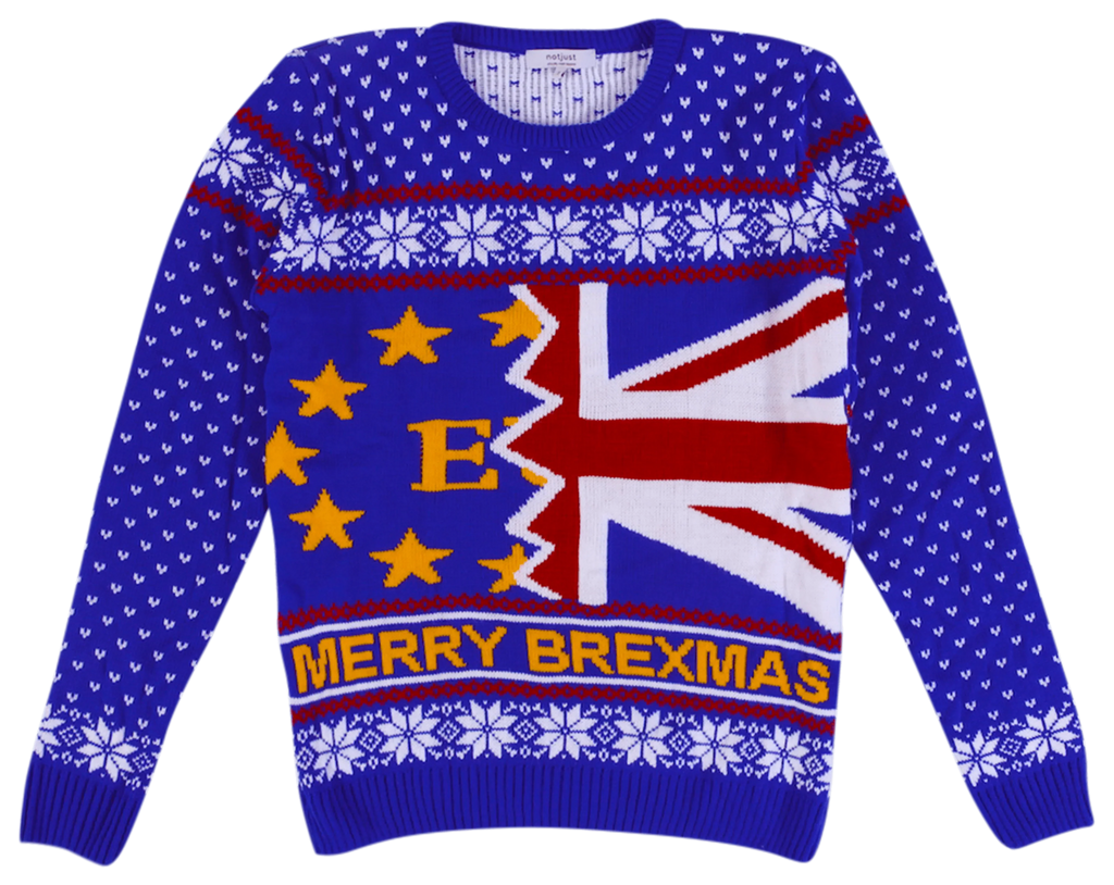 Brexit Knitted Christmas Jumper - notjust