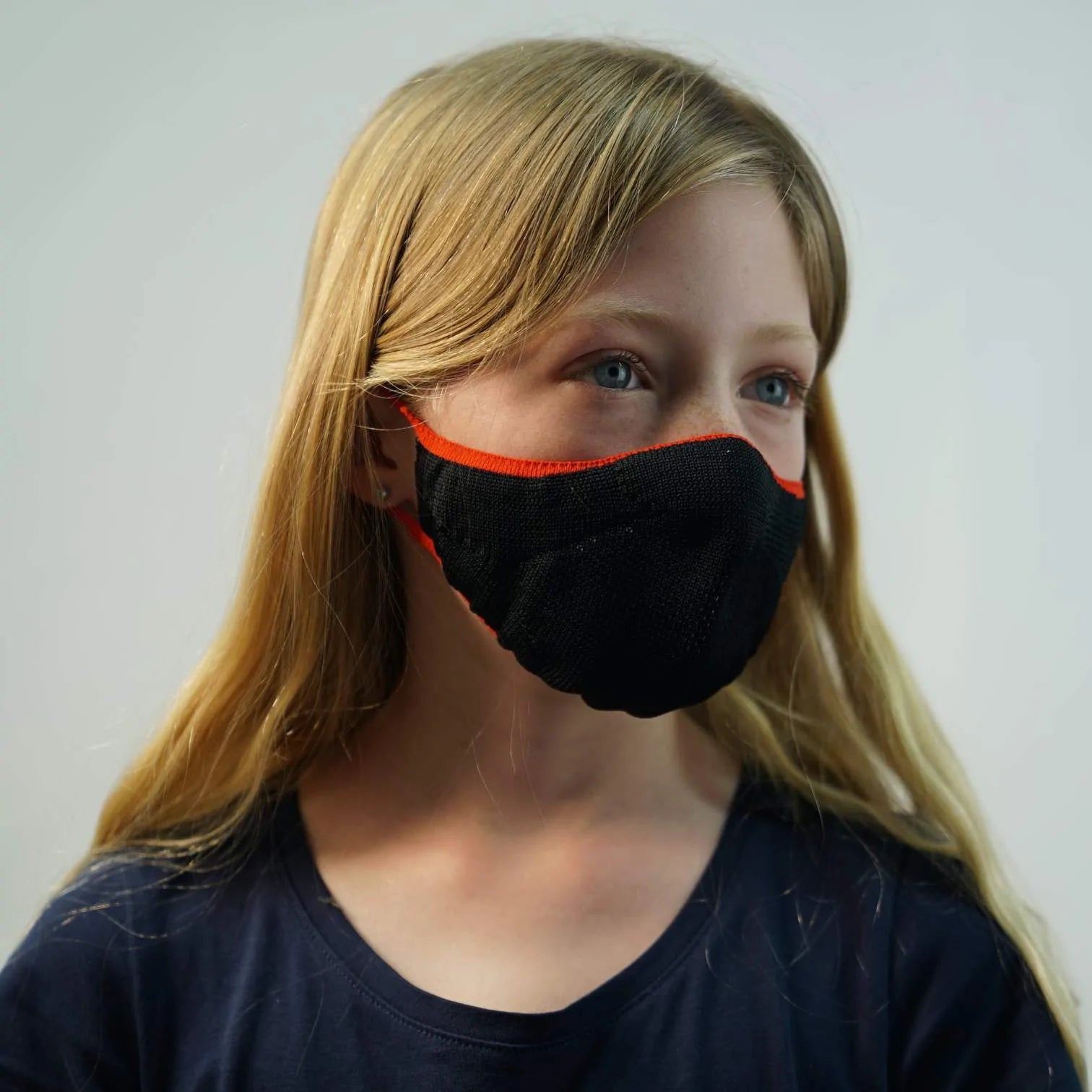 Face Mask: Black (kids) - notjust