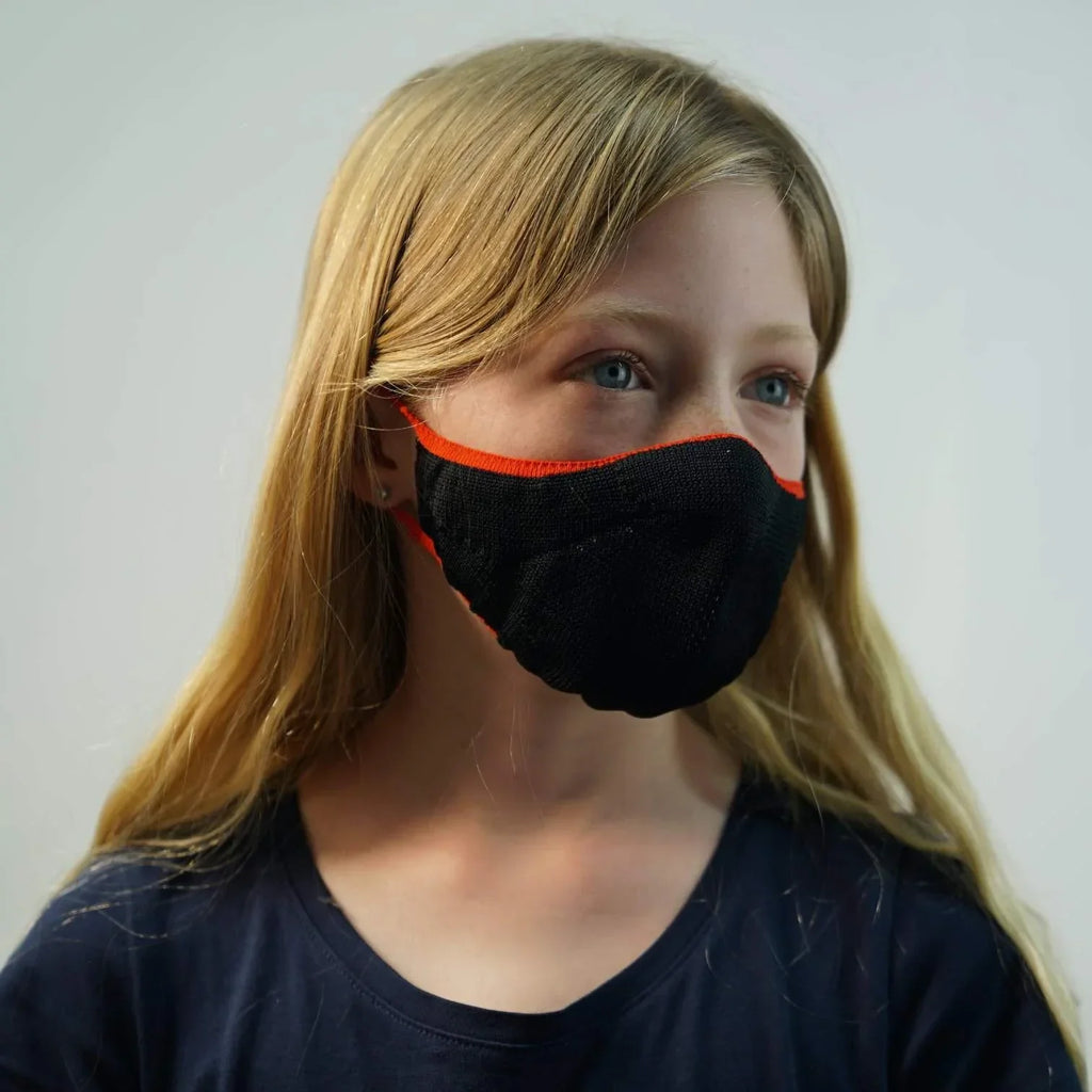 Face Mask: Black (kids) - notjust