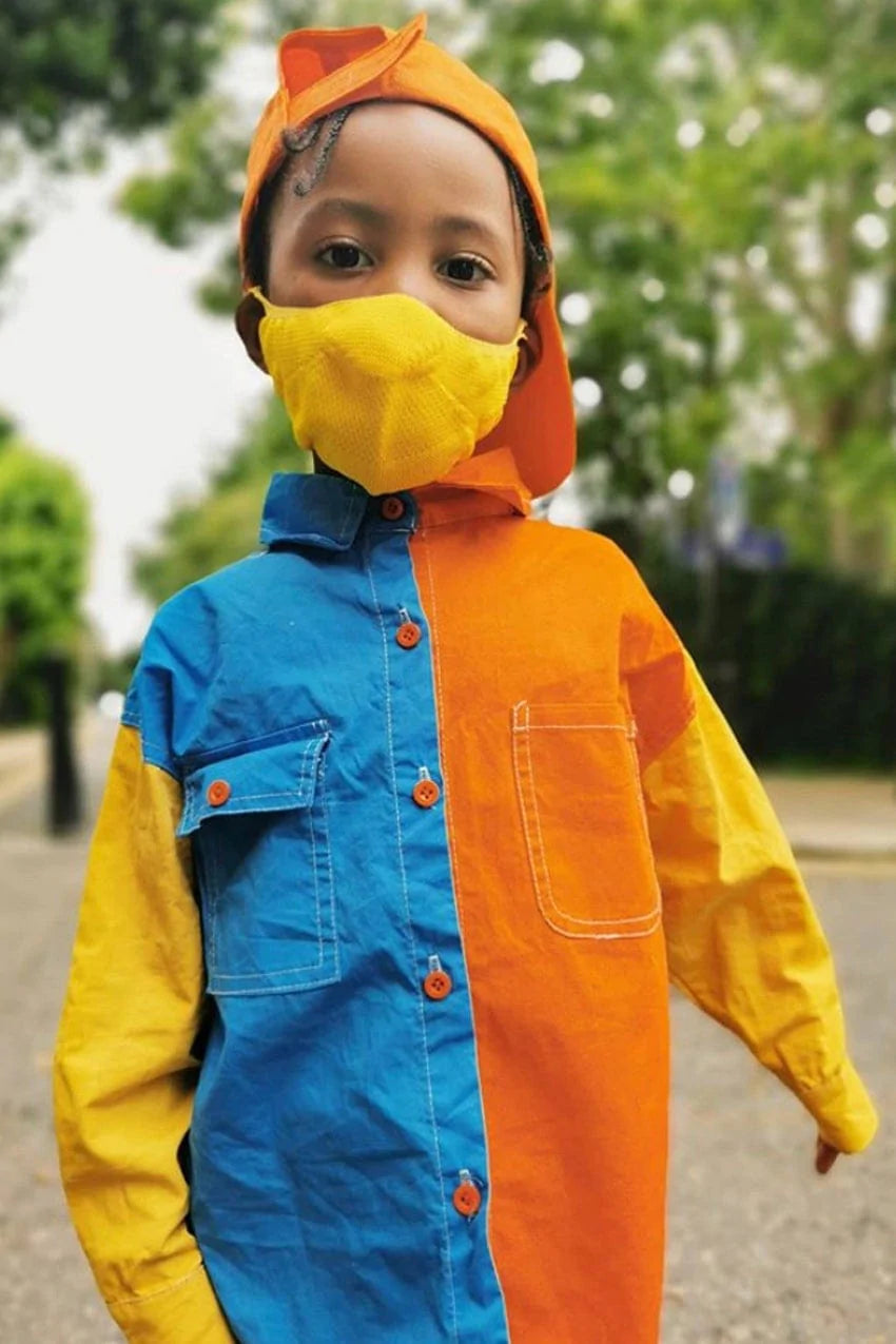 Face Mask: Yellow (kids) - notjust