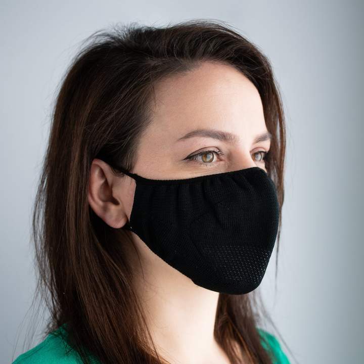 face mask uk black washable and reusable